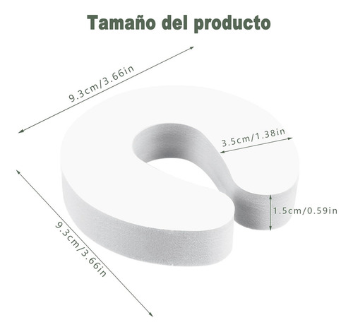 Yixoo 6pz Protector de pellizco para puertas Puertas a prueba de bebés Espuma extra suave, Diseño elegante, Seguridad para niños, Protectores de dedos de seguridad para bebés
