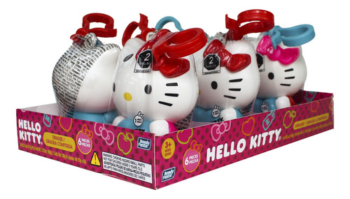 Llaveros Con Dulce Gragea Confitada Hello Kitty 6 Pzas