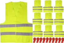 Comprar 10 Chalecos Seguridad Reflectives Vial\u002Findustri+10 Silbidos