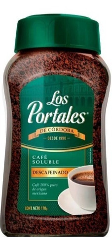 Café Soluble Los Portales Descafeinado De 170 G ( 2 Frascos)