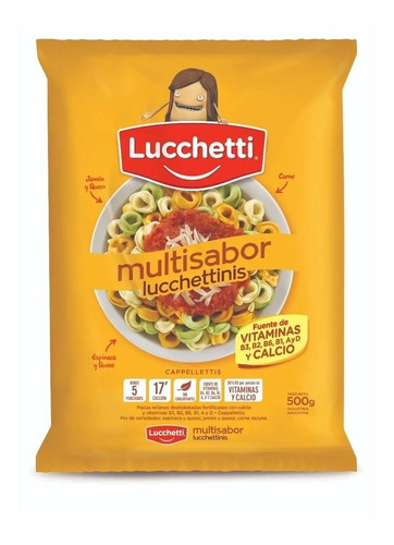 Capelettini Multisabor Lucchetti X500 Gr