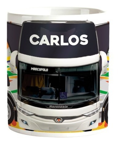 30 Canecas Ônibus Marcopolo  Nome Transportadora Motorista 