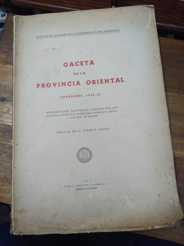 Gaceta De La Provincia Oriental: Canelones, 1826-27