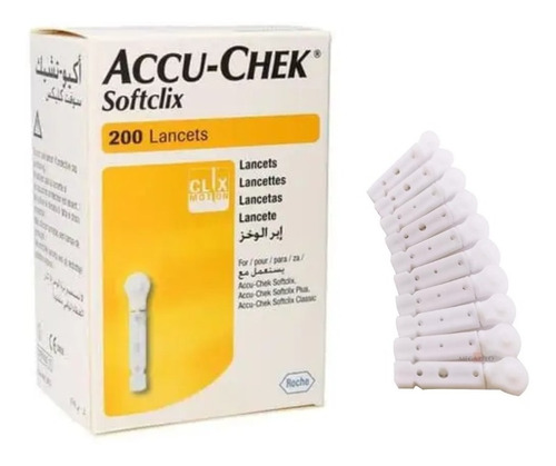 Accu-chek Lancetas Softclix Para Punzador 200 Unidades
