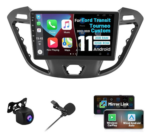 Estereo Ford Transit Tourneo Custom 2012-2021 Android 2+32g