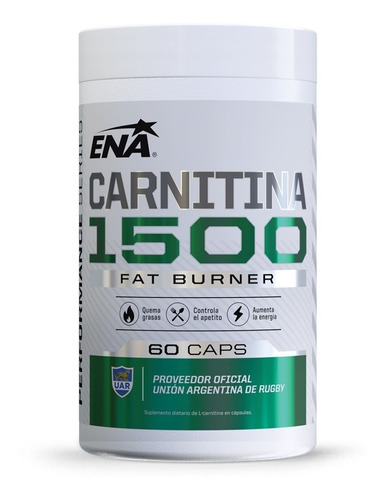 Carnitina 1500mg Ena X60 Capsulas