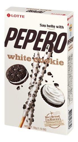 Lotte Pepero Stick Biscuits - White Cookie 32g *importados*