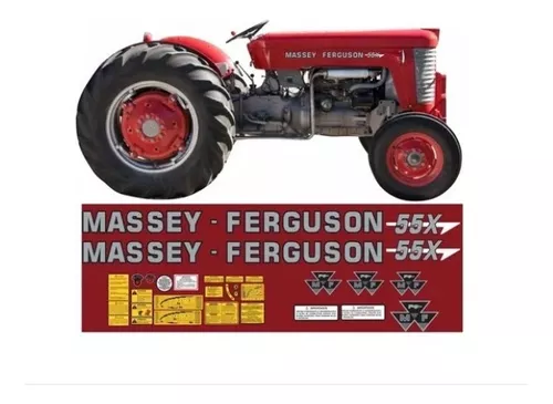 Jogo De Decalque Adesivo Trator Massey Ferguson 55X - TM - Adesivo para  Moto - Magazine Luiza