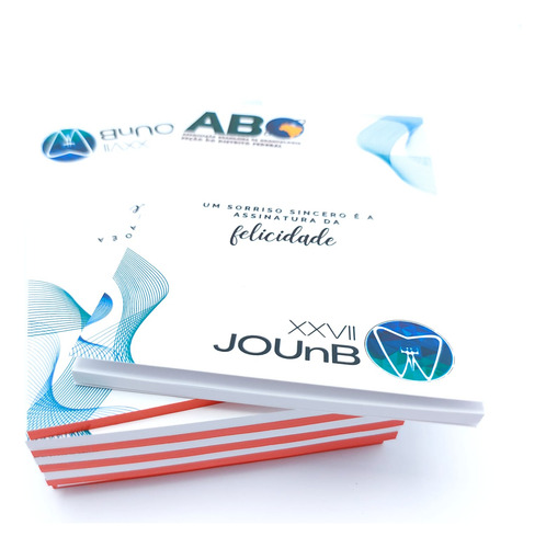 150 Blocos De Anotações Com Capa Personalizada 15x21 Cm