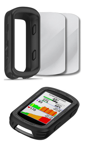 Forro Protector Garmin Edge 540/840 + Dos Vidrios Templados