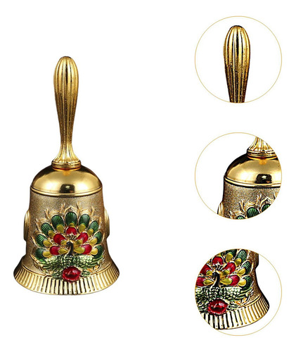 Campana De Mano Manual, Asistencia For Color Dorado