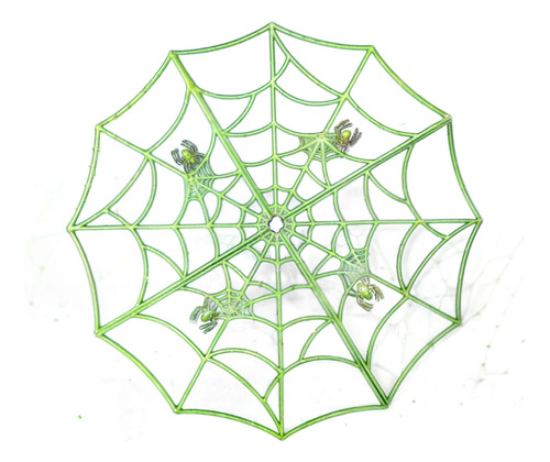 Telaraña Tipo Neón Decorativa Ideal Para Halloween