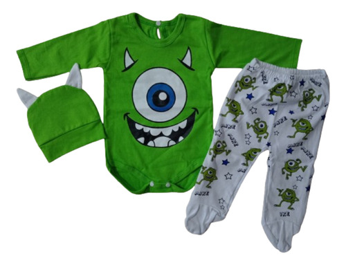 Ajuar Set Para Bebé Monster Inc Wazowski