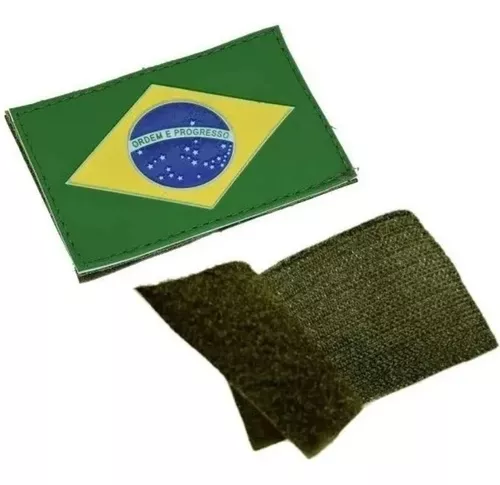 Brasil Bandeira Velcro