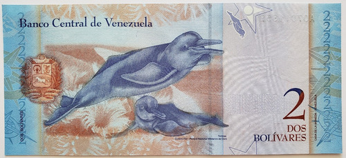 Imagen 2 de 2 de Billete Venezuela 2 Bolívares Marzo 2007 A8 Unc 1ra Emisión