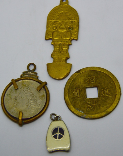 4 Dijes De La Suerte I Ching ,moneda ,simbolo De Paz
