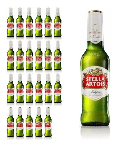 Cerveza Stella Artois Porron 335 Ml Porron X 24 Unidades