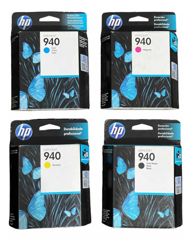 Cartucho Original Hp 940 Kit Com 4 Und , Garantia Expirada 