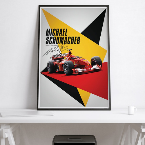 Vinilo Decorativo 21x30cm Poster Michael Schumacher 04