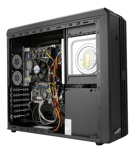Imagen 8 de 10 de Gabinete Pc Gamer Slim Sentey Fuente 600w Atx Matx Usb 3.0