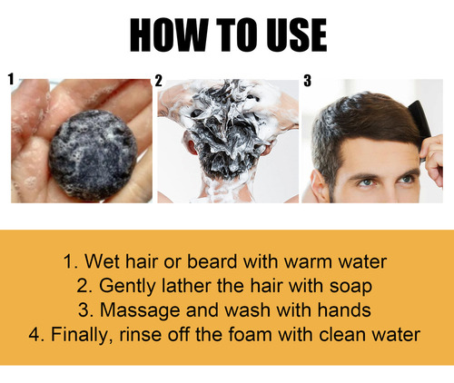 Barra De Sabão Para Escurecimento De Cabelo De 4 Peças **007