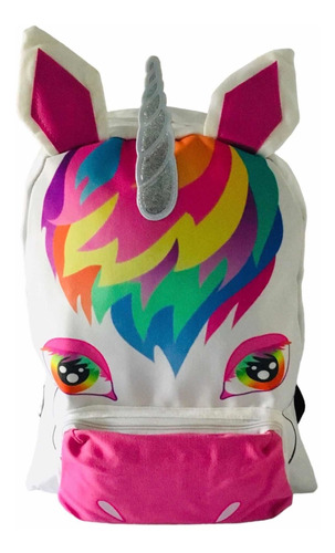 Mochila Unicornio Kawaii De Lona Para Niñas O Adultos