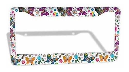 Marco - Butterfly License Plate Frame - Colorful License Pla
