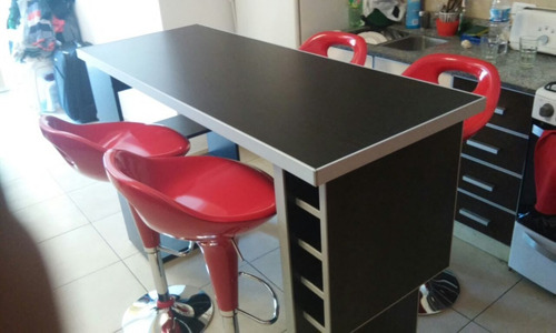 Imagen 4 de 5 de Barra, Desayunador, Bodega, Mueble Con Estantes.