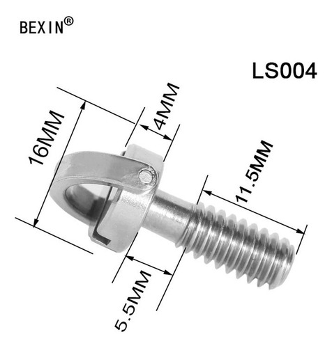 Tornillo Rosca 1/4 Largo P' Zapata De Tripié Cámara Foto