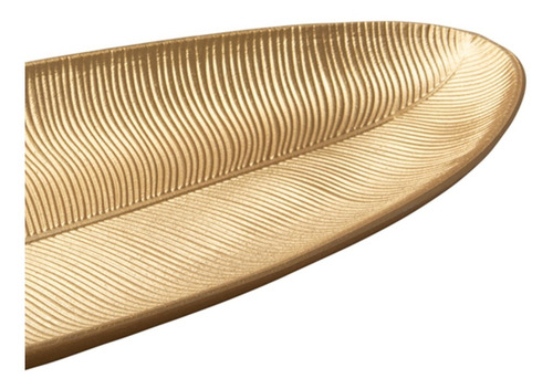 Bandeja De Madera Dorada 21x59