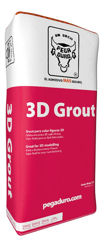 3d Grout Exterior Pegaduro 20 Kg