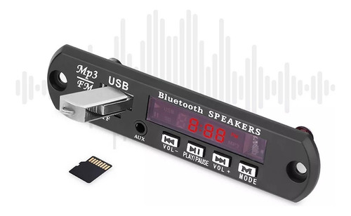 ` Modulo Reproductor De Audio Mp3 Usb Bluetooth Radio Aux Tf