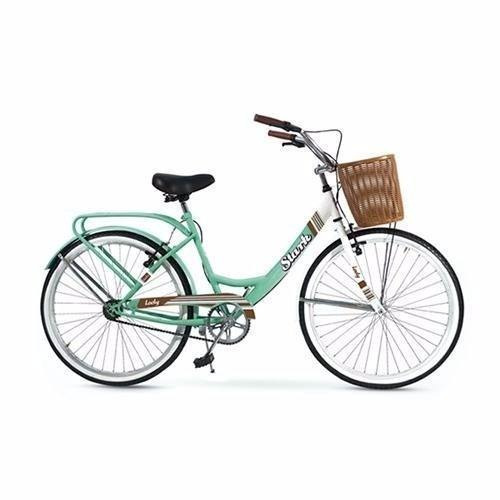 Imagen 1 de 2 de Bicicleta urbana femenina Stark Urban Lady R26 freno v-brakes color celeste/gris