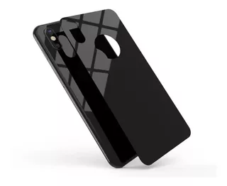 Cristal Protector Trasero iPhone X Vidrio Templado 3d Negro