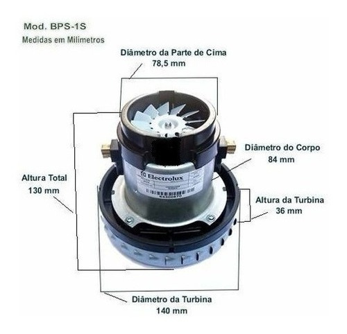 Motor Aspirador De Pó, Secador Pet - 220v - 64502878