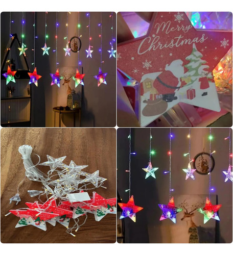 Luces Led Decorativas Navideñas Estrellas Colores Calidos !!