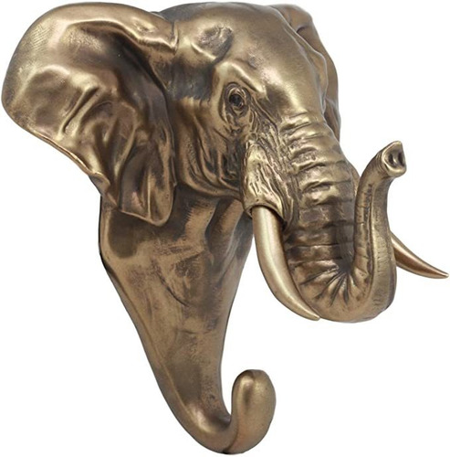 Ebros - Percha De Pared Con Diseño De Elefante De Safari R.