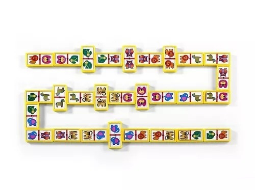 Imagen 3 de 6 de Domino De Animales Juego De Mesa Original De Ruibal Original