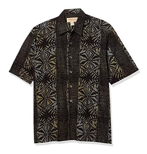 Camisa Hawaiana Tropical Del Batik Hawaiano Del Bosque Por J