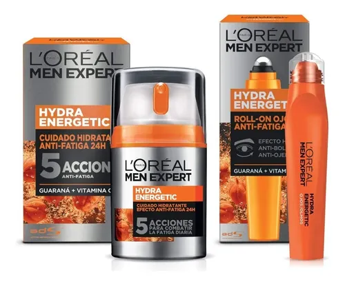 comprar Kit Hydra Energetic Men Expert: Crema + Roll-on Antiojeras