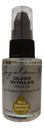 System 3 Tratamiento Brillo Y Nutrición Oleos Vitales 30ml