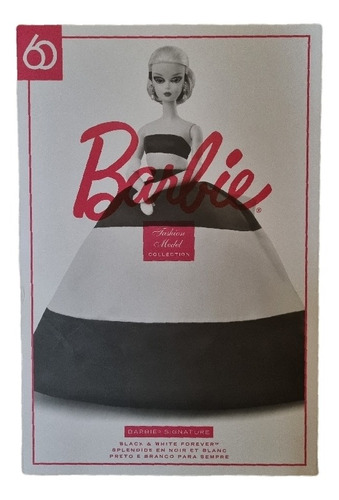 Muñeca Barbie Black & White Forever 60 Aniversario Factura 