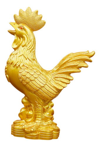 Estatua De Gallo Escultura Animal Exhibición Ornamento S