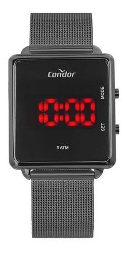 Relógio Condor Unissex Digital Led Preto Cojhs31bac/4c