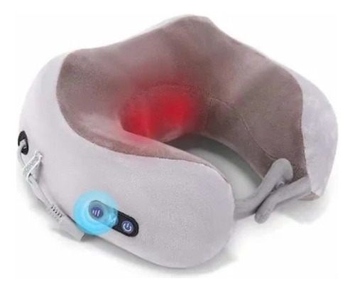 Almohada Masaje Térmico Cuello Portátil Recargable Con Usb