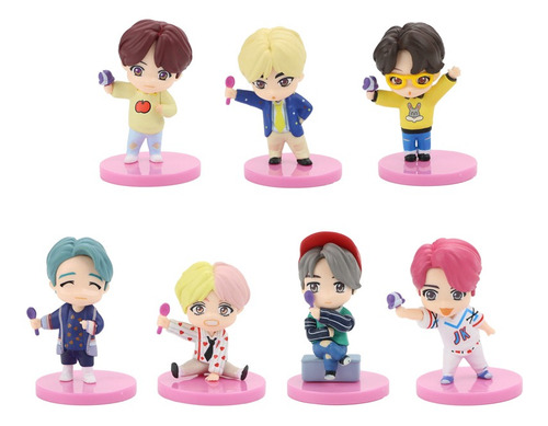 Imagen 1 de 10 de 7 Piezas Bangtan Boys Groups Figuras De Acción 7ª Generación