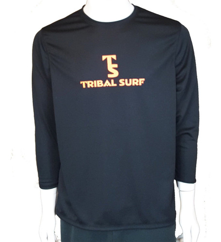 Tribal Surf 3 4 Manga Mens Rash Guard