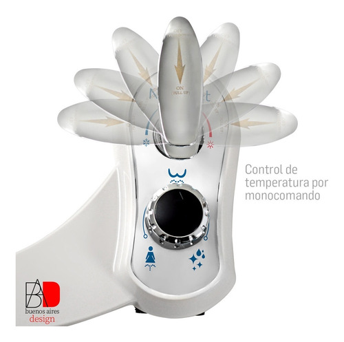 Imagen 1 de 10 de Bidet En Inodoro Duchador Bide Mano Bidet Matic Frio/calor