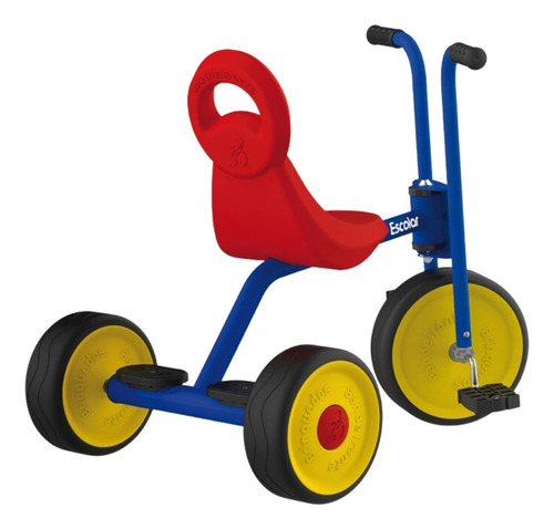 Triciclo Infantil Bandeirante Antigo Carona Até 42kg Escolar Cor Colorido