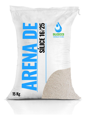 Arena Silice 16/25 Saco De 15 Kg Material Filtrante